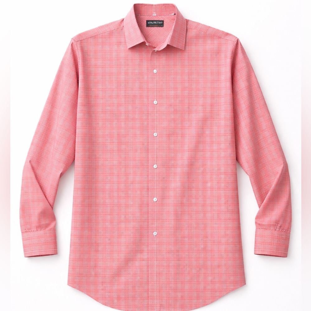 Men’s Unlisted Kenneth Cole Dress Shirt 18.5 34/35 Red Plaid Big & Tall - Picture 2 of 6